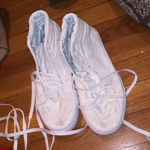 High Top White Vans